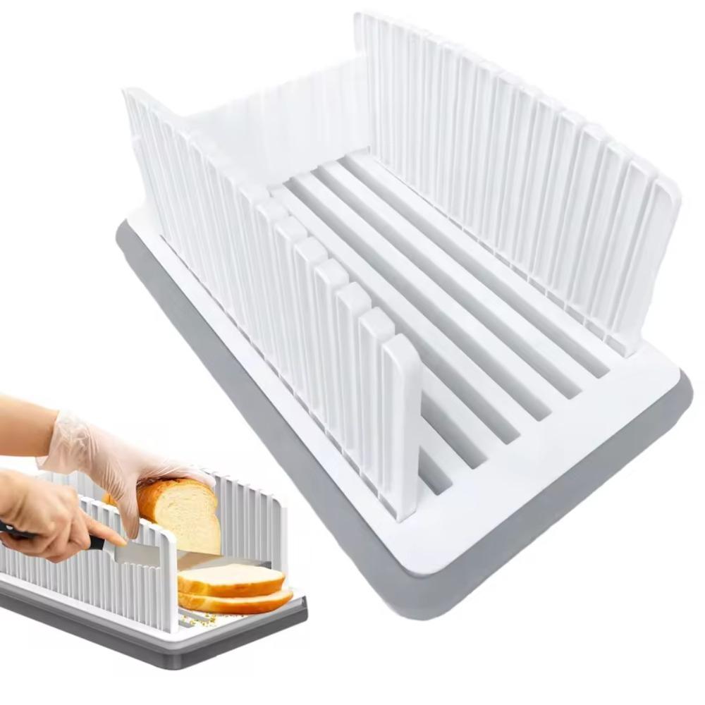 Heat-resisting Bread Slicer With Bread Crumb Tray Bread Slicing Plate Bread Cutting Guide  Loaf