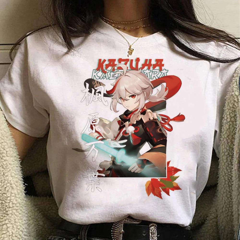 Genshin Impact top women funny summer tshirt female funny harajuku Japanese clothes