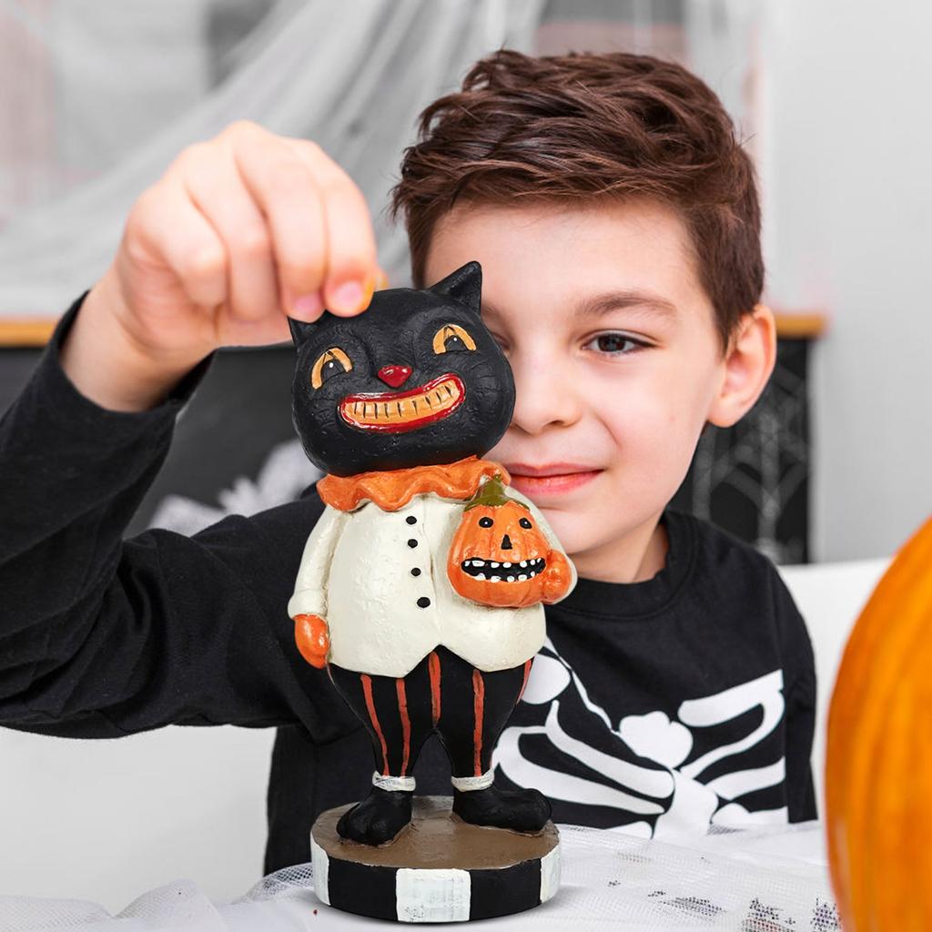 Halloween Kürbis Halten Dekorationsfigur für Dekoration