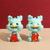 Bobblehead Dragon Decor Resine Car Dashboard Tabletop Ornament with Nodding Head Design for Office Home Cafe Gift