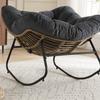 Rocking Chair, Chenille Upholstered Accent Chair, Modern Rocking Chair for Children's Room for Living Room, Bedroom, Apartment