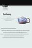 2025 Silver-Plated Ceramic Gongfu Tea Set with Teapot and Cups in Gift Box