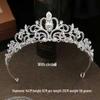 Rhinestone Bridal Jewelry Set: Korean-Style Crown, Necklace & Hair Accessories