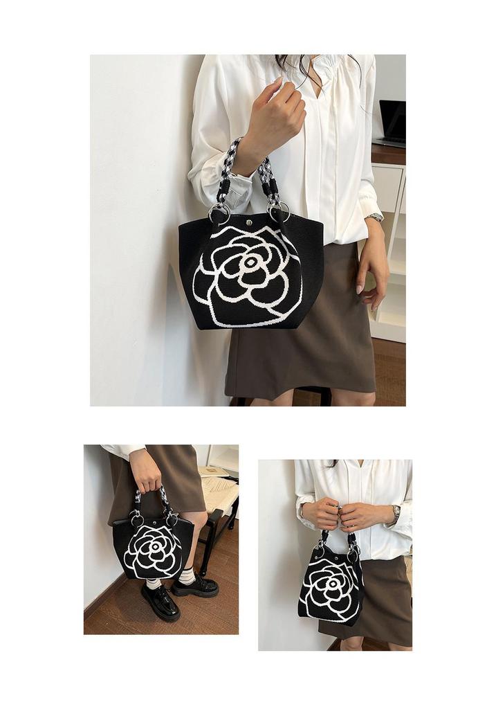Women's Large Capacity Casual Bucket Handbag - Cute Crossbody & Shoulder Bag for Commute and Outings.