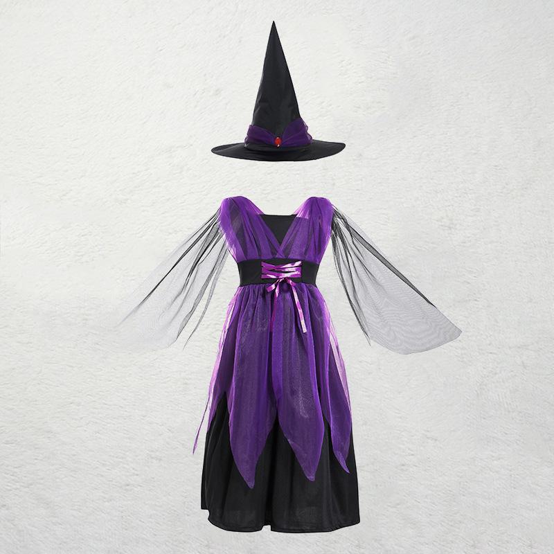 European and American Children's 2021 Halloween Witch and Anime Cosplay Costumes