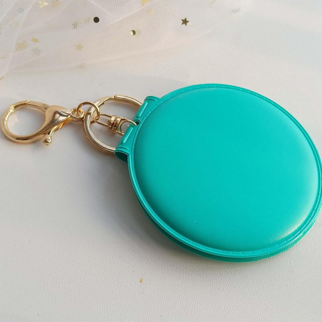 Personalized Candy Color Portable Folding Double-Sided Makeup Mirror with Engraved Name