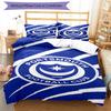 Set Copripiumino Stampato Portsmouth F.C. – include 1 copripiumino e 2 federe coordinate Decorazione per la camera da letto Regali di Natale