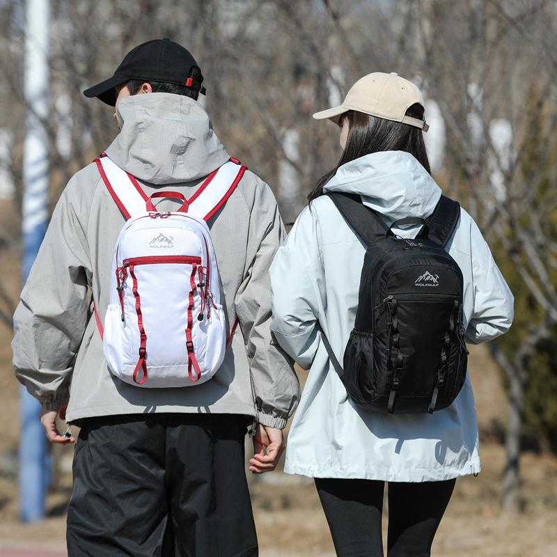 Schoolbag Lightweight Mountaineering Bag Outdoor Sports Riding Backpack Anti-splashing Multifunctional Layered Backpack Wholesale