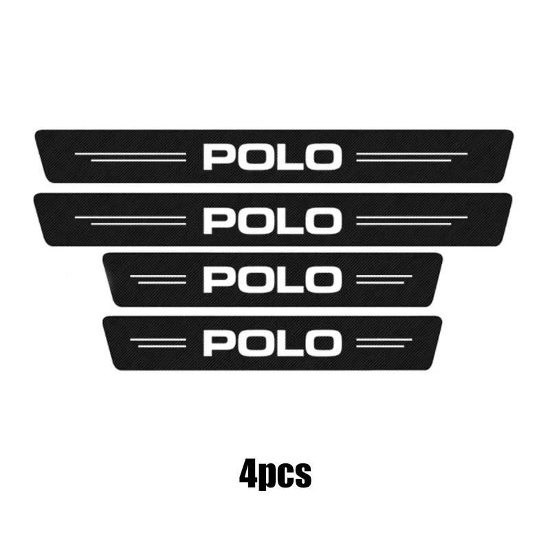 YNEPB1 Car Door Sill Scratch Resistent Stickers Threshold Pad for Volkswagen VW Polo Rline Golf Jetta GTI Tiguan Sharan Caddy Scirocco