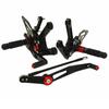 Yamaha YZF R6 (06-16) Adjustable Motorcycle Raised Footpegs Assembly