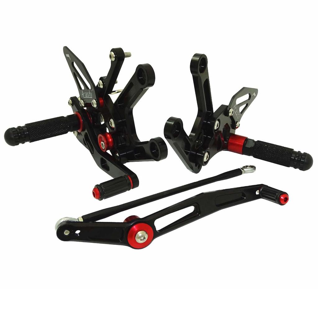 Yamaha YZF R6 (06-16) Adjustable Motorcycle Raised Footpegs Assembly