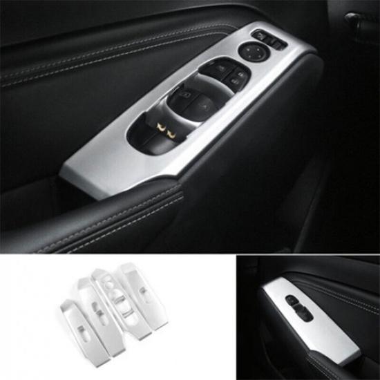 For Nissan Altima/Teana 2019-2022 ABS Silver Window Lift Panel Switch Cover Trim