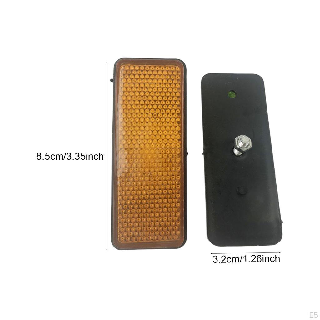 2 Pieces Rectangular Reflectors Accessories Spare Parts High Performance Compatible Sturdy