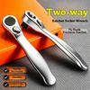 Square Drive Head Quick Release Wrench Quick Release Ratchet Bit Driver  For Auto Repair