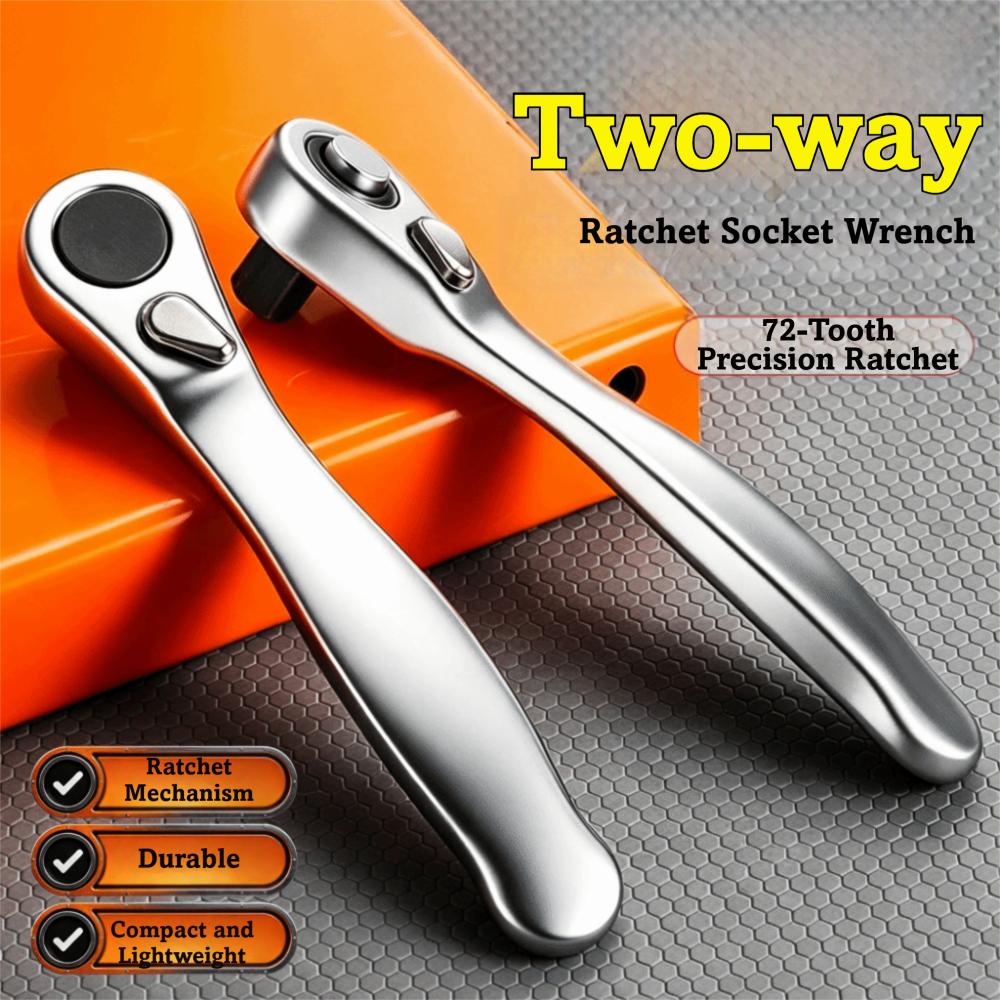 Square Drive Head Quick Release Wrench Quick Release Ratchet Bit Driver  For Auto Repair