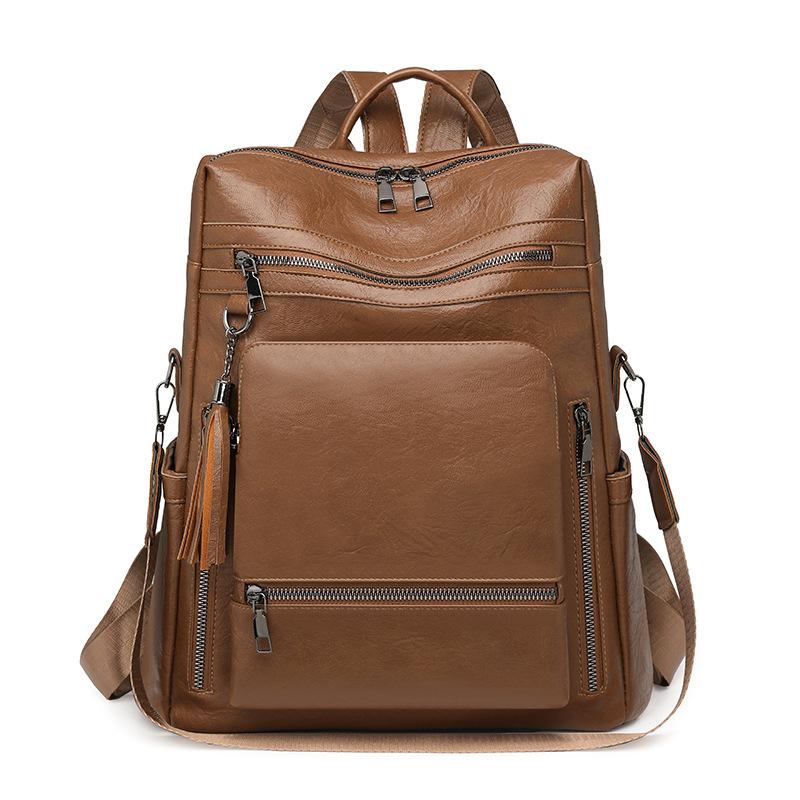 Backpack Backpack Women s Lightweight Retro Backpack, Large Capacity Backpack коричневый