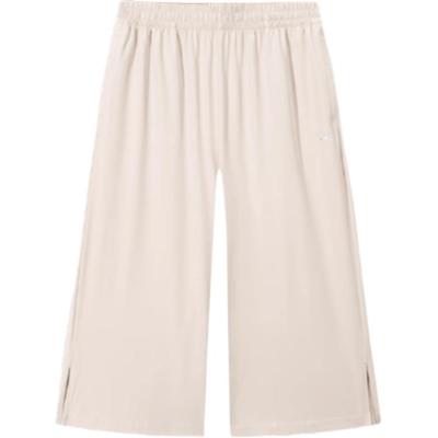 Training Series Sport Simple Solid Color Loose Wide Leg Casual Shorts Women Shorts Light-Khaki 962527504-1