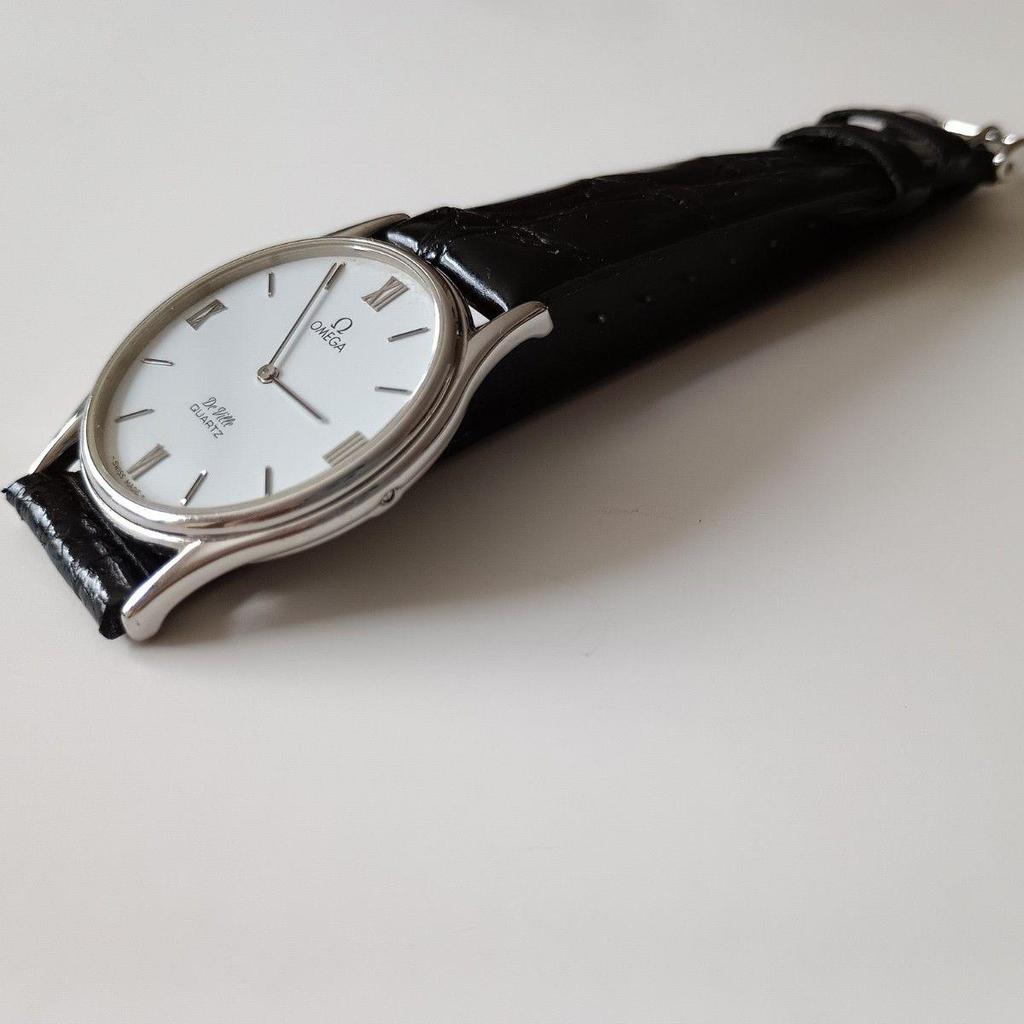 Used OMEGA De Ville Quartz White Dial Men's Watch