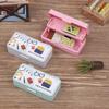 Dollhouse Miniature Stationery Pencil Case School Stationery Box Desk Ornaments Model Toys For Doll House Accessories