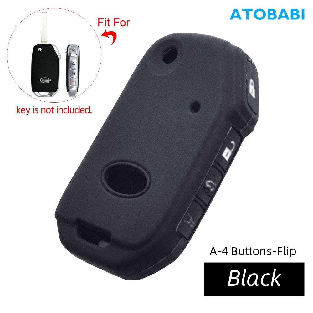 Silicone Car Key Case Remote Control Fob Protector Cover Skin For Kia Forte Soul Optima Sportage Ceed Cerato Sorento Seltos Niro