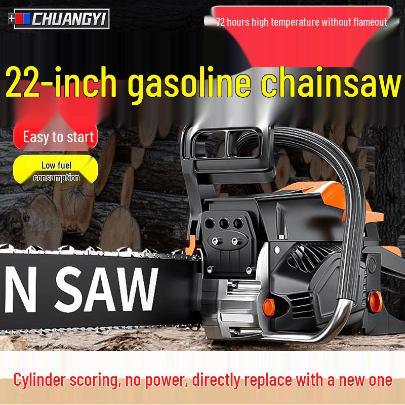 Chuanyi 20-inch Portable 2-Stroke Gasoline Chainsaw CN Plug (adapter Included)