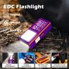 1/2Pcs Mini COB LED Flashlight Rechargeable Powerful Work Light with Clip Magnet Waterproof Camping Walking Pocket Lamp Portable Lights