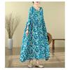 Summer New Vintage Print Literary Dress