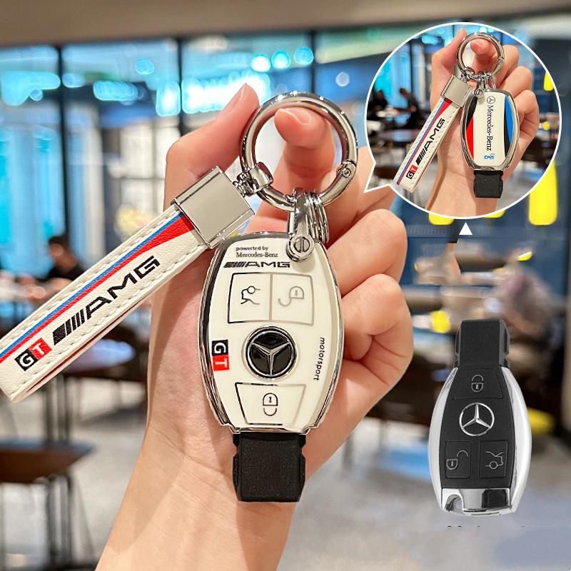 CRX1 New TPU Car Logo Smart Key Case Cover Shell Accessories For Mercedes Benz AMG A B C E GL S GLA GLK CLS Class W463 W204 W176 W205