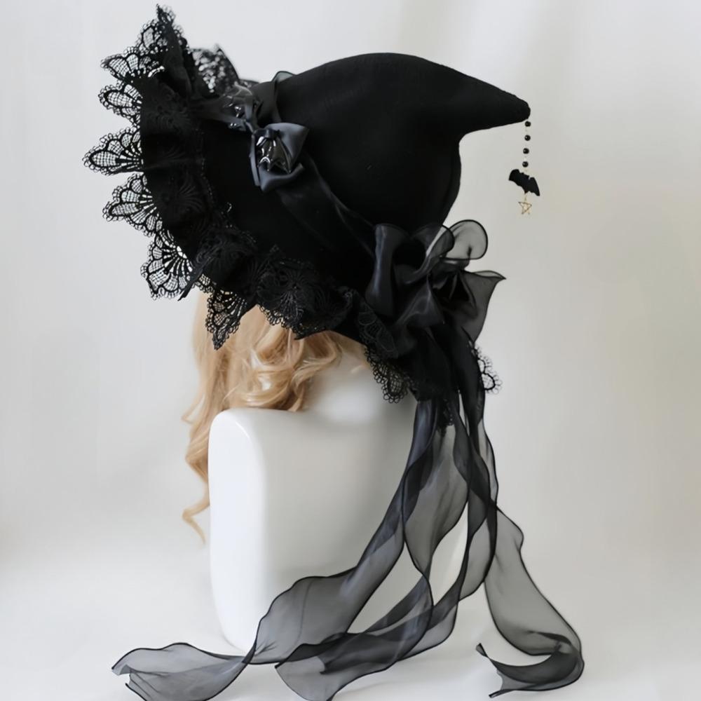 

Хэллоуин Фиолетовая Шляпа ВедьмыГотическая ЛолитаКосплей Волшебной ДевушкиАксессуары для Костюма с Бантом Взрослый Головной Убор для Вечеринки Праздничные Принадлежности