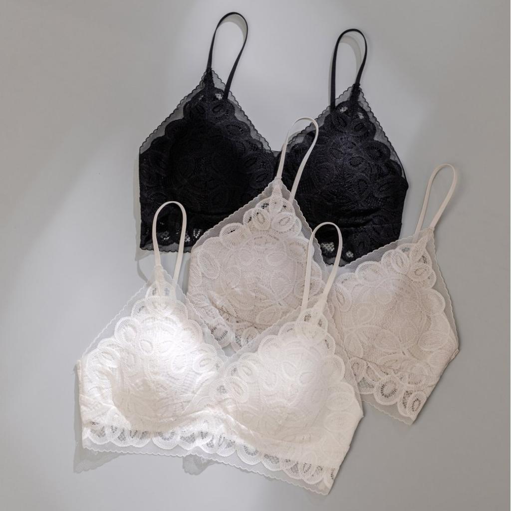 French lace beautiful back underwear women's new popular sexy thin seamless skin-friendly no steel ring bra