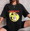 Cartoon Network Mod Hunden som var rädd Skugga T-shirt, Mod Hunden som var rädd Tröja Fläkttillbehör, Mod Tröja, Tecknad Vintage Tröja