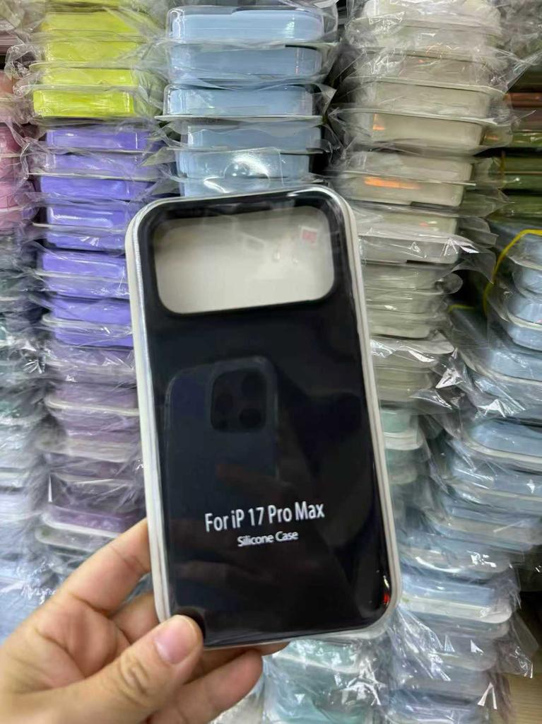 Fashion Original Liquid Silicone Pure Color Skin-friendly Case For IPhone 17 Air 16 15 14 Plus 13 12 11 Pro Max Shockproof Cover