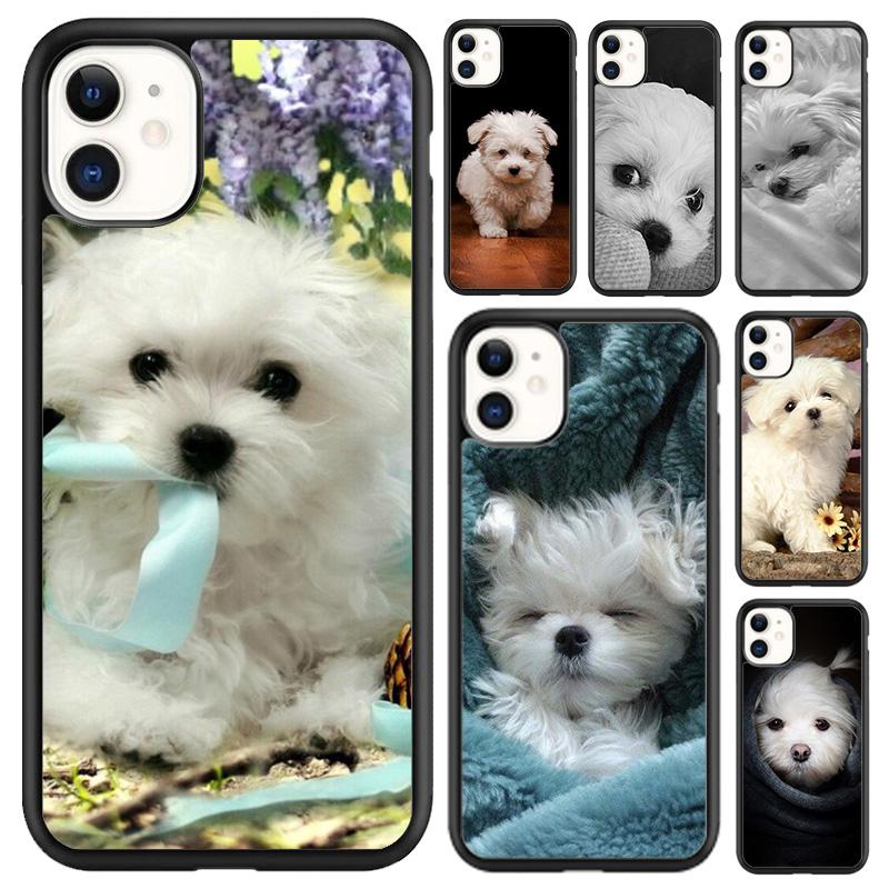 Maltese Dog Puppy Cute Phone Case For iPhone 17 Air 16 pro max 15 14 plus 12 13 Shell Cover coque