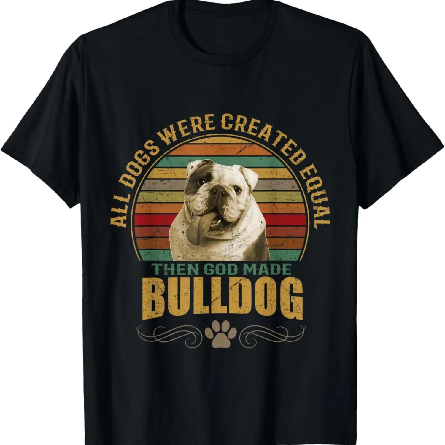 God Created Bulldog T-Shirt S