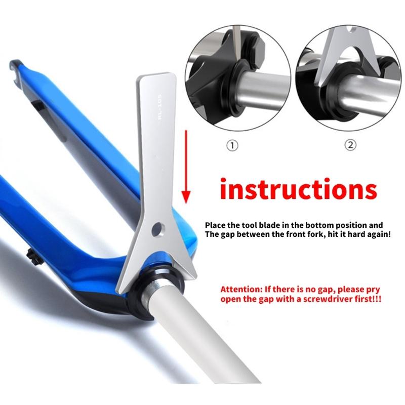 Bicycles Front Fork Wrench Spanner Replacement Bike Headset Base Spacer Wrench Bike Upper Lower Bowl Removal Tool