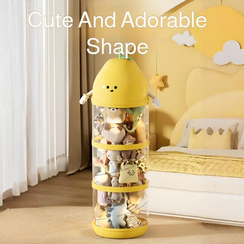 Doll Storage Box Display Box Storage Bucket Display Rack Toy Storage Box Doll Display Box Collect Organizer Cube Storage Box