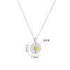 Romantic Drip Enamel Daisy Pendant - Openable Locket Necklace with Custom Text and Floral Accents Fashion Pendant Necklaces