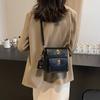 Fashion trend multi-pocket small square bag women's bag 2025 new niche simple shoulder bag casual messenger bag