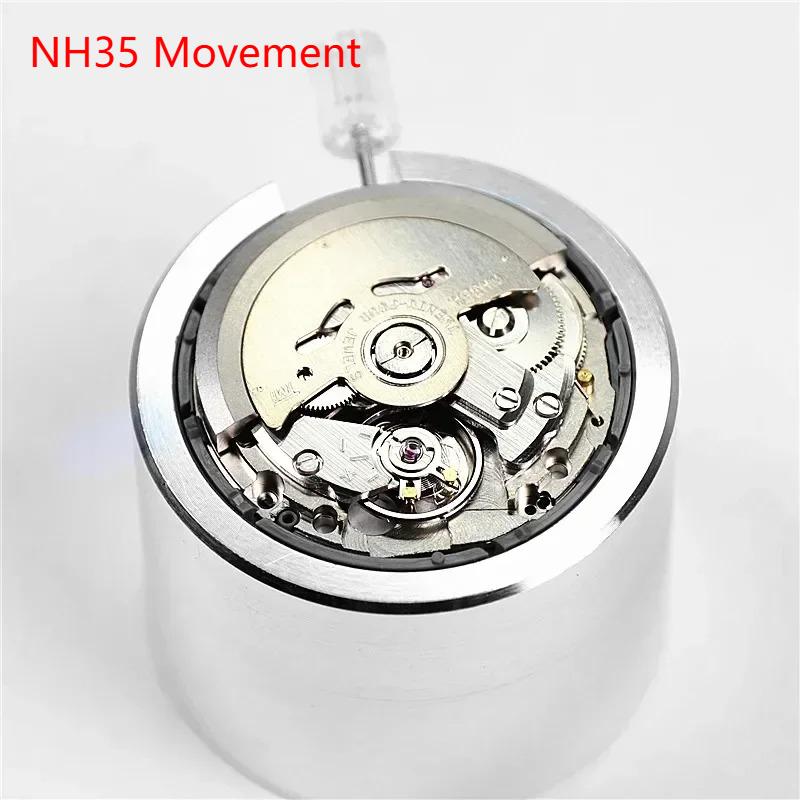 NH35 NH35A Movement Crown At 3.0 or 3.8 NH35A With Black Date Automatic Mechanical Watch Dial Mods Repair Watchmaker Parts