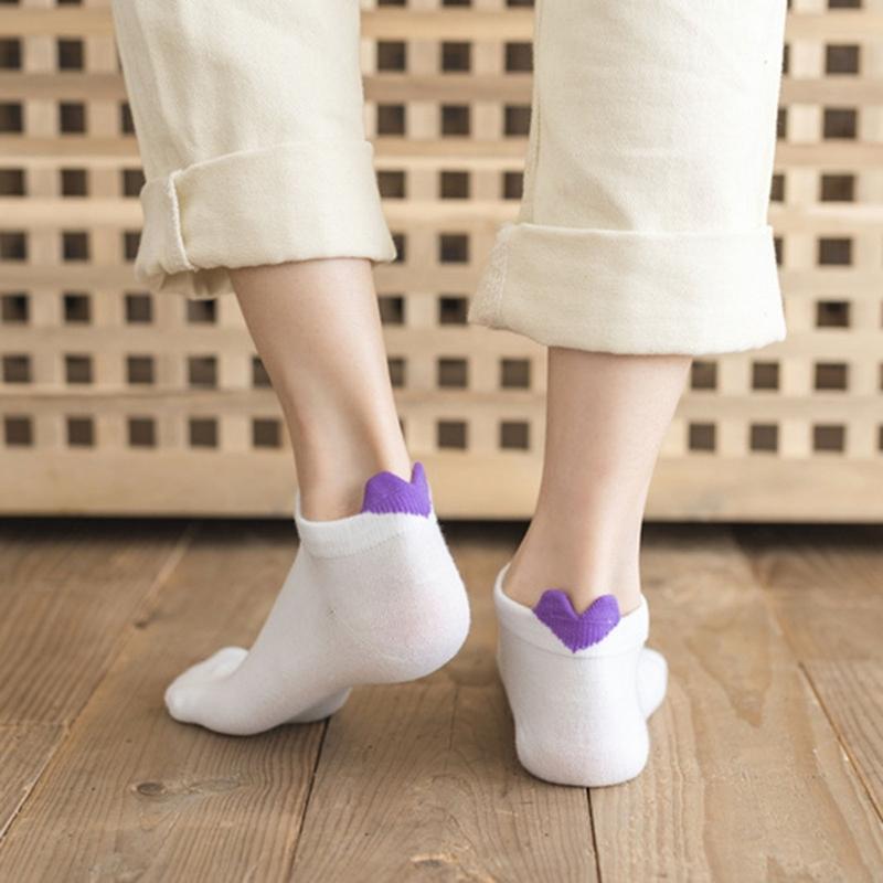 Heart Sock Low-cut Sock Short Sock For Women JK Sock Girl Sock for Women Student Sock Jk Stocking Anklet Sock White Sock