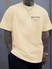 Men's Milan Print Loose Fit Cotton T-shirt - Summer Casual Sports Round Neck Short Sleeve.