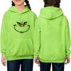 Children's Long-sleeved Loose-fitting Pullover Hoodie With Drawstring And Solid Color