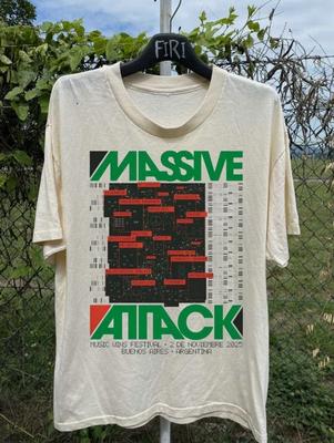Collection Massive Attack New Poster Band T-shirt Full Size S To 5XL