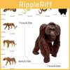 Cheetah Gorilla Leopard Pvc Animal Figures With Assembly For Kids Learning And Play