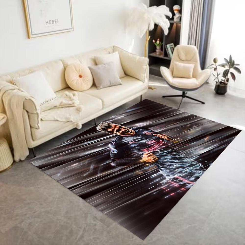 Dynamic Soccer Celebration Floor Rug Office Rug Suitable for Hallway Kitchen Bedrooms Outdoor Anti-slip Rug Anime Office Decor Birthday/Christmas Gift