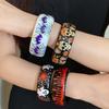 Europe American Style Halloween Acrylic Bangle Ghost/Spider Web/Bat Hand Ring Halloween Gift