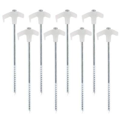 4/8/10Pcs Outdoor Tent Peg Florescent Long Screw Thread Stakes Screw Canopies Stakes for Canopies, Campings, Hikings
