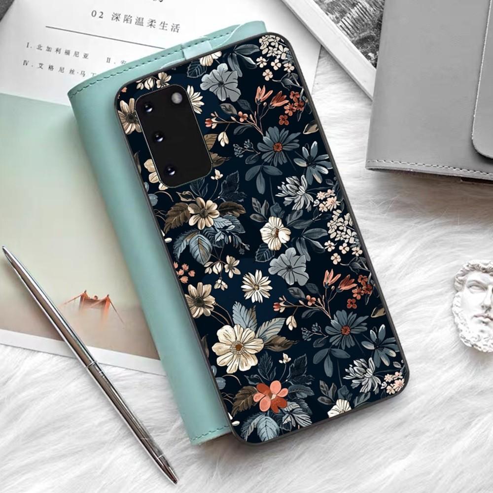 Petal Leaf Diagram Phone Case For Samsung S 9 10 20 21 22 23 30 23 24 Plus Lite Ultra FE S10lite Fundas