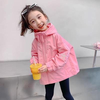 2025 Frühling/Herbst Mädchen Windjacke im koreanischen Stil: Modischer Baby-/Kindermantel