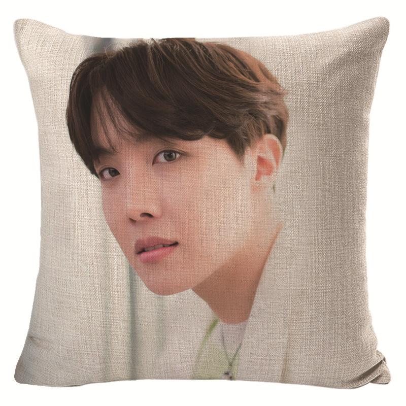 BTS Presente para Fã Capa de Almofada Decorativa para Sofá